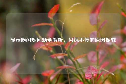 显示器闪烁问题全解析，闪烁不停的原因探究