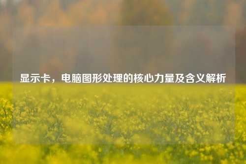 显示卡，电脑图形处理的核心力量及含义解析