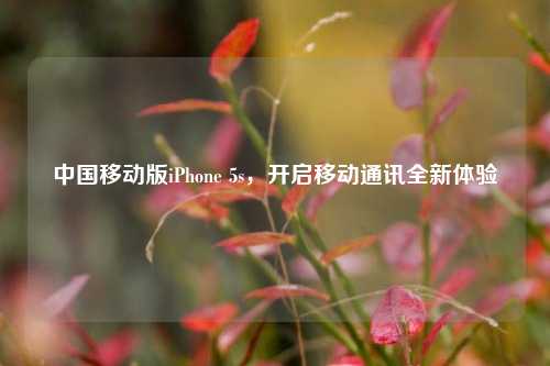 中国移动版iPhone 5s,开启移动通讯全新体验