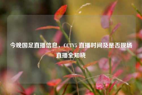 今晚国足直播信息，CCTV5 直播时间及是否现场直播全知晓