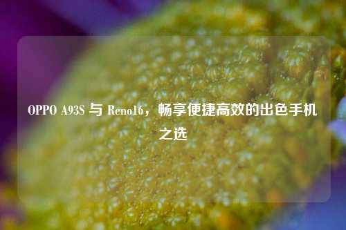 OPPO A93S 与 Reno16，畅享便捷高效的出色手机之选