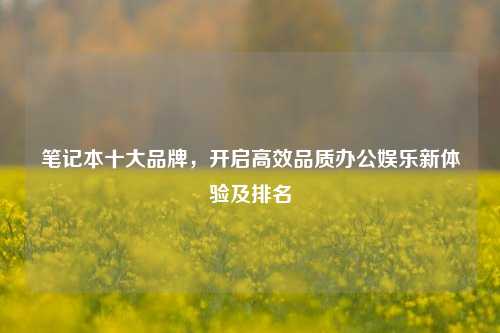 笔记本十大品牌,开启高效品质办公娱乐新体验及排名