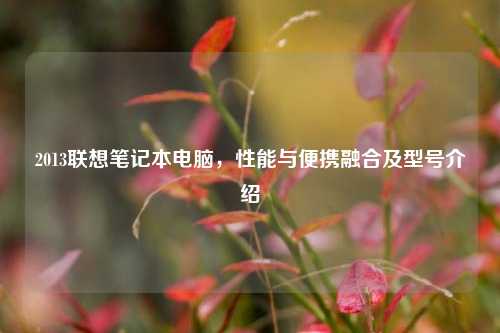 2013联想笔记本电脑，性能与便携融合及型号介绍