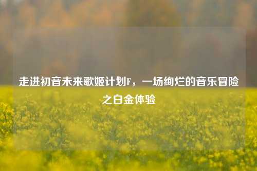 走进初音未来歌姬计划F，一场绚烂的音乐冒险之白金体验