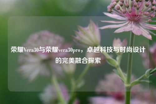 荣耀Vera30与荣耀vera30pro，卓越科技与时尚设计的完美融合探索