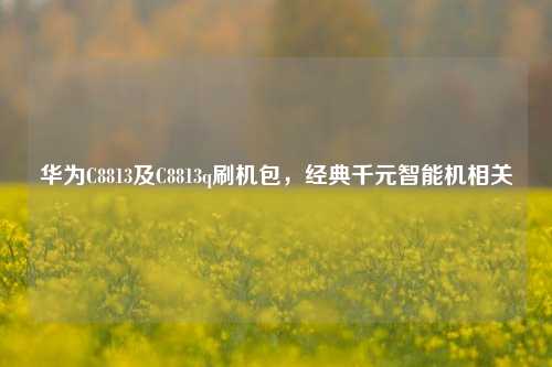 华为C8813及C8813q刷机包,经典千元智能机相关