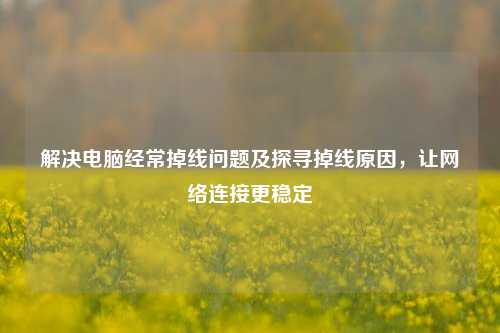 解决电脑经常掉线问题及探寻掉线原因，让网络连接更稳定