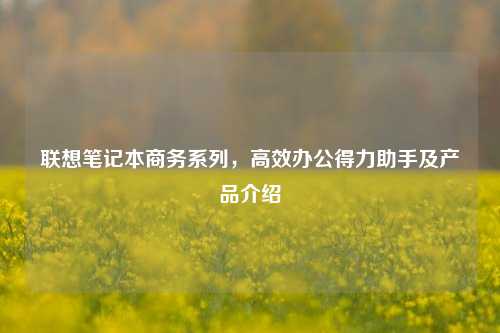 联想笔记本商务系列,高效办公得力助手及产品介绍