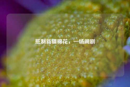 抵制新疆棉花,一场闹剧