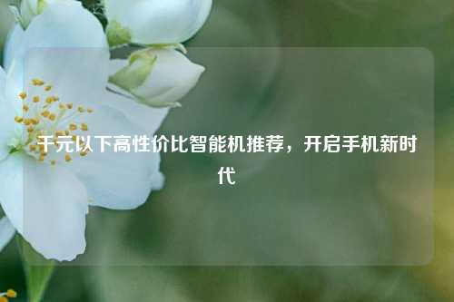千元以下高性价比智能机推荐,开启手机新时代