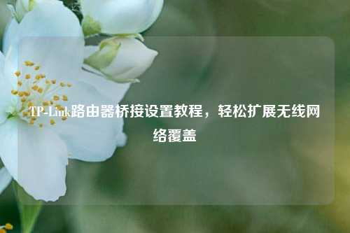 TP-Link路由器桥接设置教程，轻松扩展无线网络覆盖