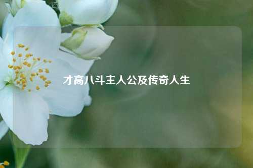 才高八斗主人公及传奇人生