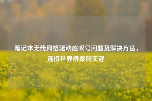 笔记本无线网络驱动感叹号问题及解决方法,连接世界桥梁的关键