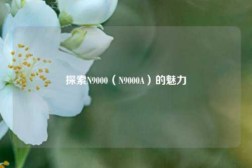 探索N9000（N9000A）的魅力