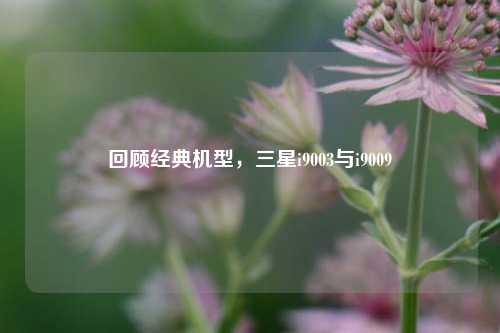 回顾经典机型，三星i9003与i9009