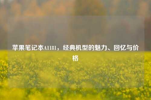 苹果笔记本A1181,经典机型的魅力、回忆与价格