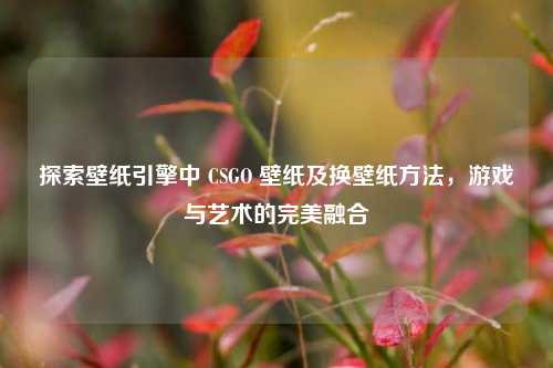 探索壁纸引擎中 CSGO 壁纸及换壁纸方法,游戏与艺术的完美融合