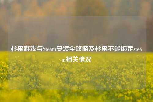 杉果游戏与Steam安装全攻略及杉果不能绑定steam相关情况