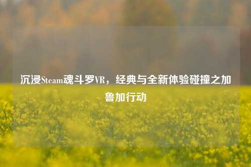 沉浸Steam魂斗罗VR,经典与全新体验碰撞之加鲁加行动