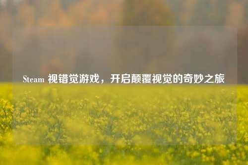 Steam 视错觉游戏,开启颠覆视觉的奇妙之旅