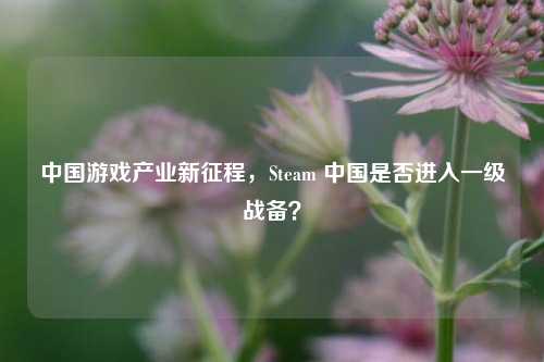 中国游戏产业新征程,Steam 中国是否进入一级战备?