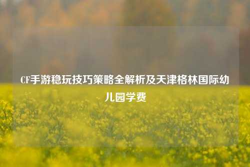 CF手游稳玩技巧策略全解析及天津格林国际幼儿园学费