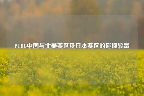 PUBG中国与北美赛区及日本赛区的碰撞较量