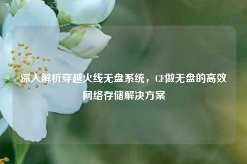 深入解析穿越火线无盘系统,CF做无盘的高效网络存储解决方案