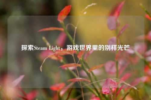 探索Steam Light,游戏世界里的别样光芒