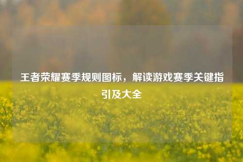 王者荣耀赛季规则图标，解读游戏赛季关键指引及大全