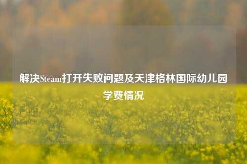 解决Steam打开失败问题及天津格林国际幼儿园学费情况