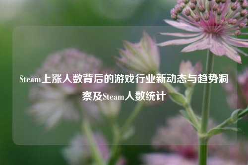 Steam上涨人数背后的游戏行业新动态与趋势洞察及Steam人数统计