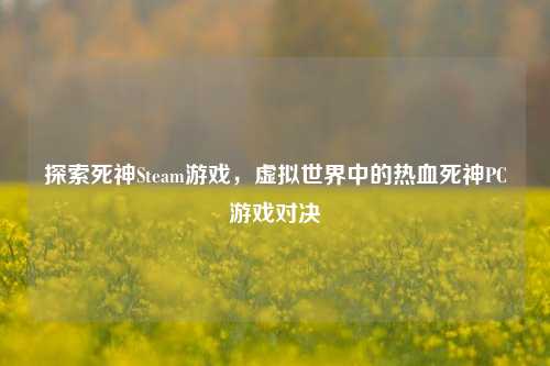 探索死神Steam游戏,虚拟世界中的热血死神PC游戏对决