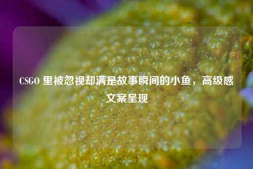 CSGO 里被忽视却满是故事瞬间的小鱼,高级感文案呈现