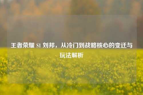 王者荣耀 S1 刘邦，从冷门到战略核心的变迁与玩法解析