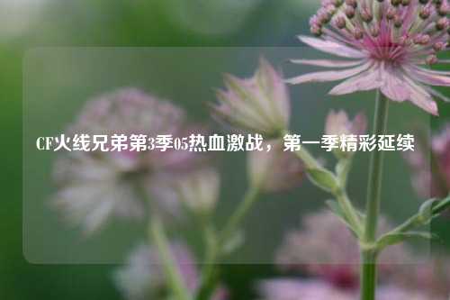 CF火线兄弟第3季05热血激战，第一季精彩延续