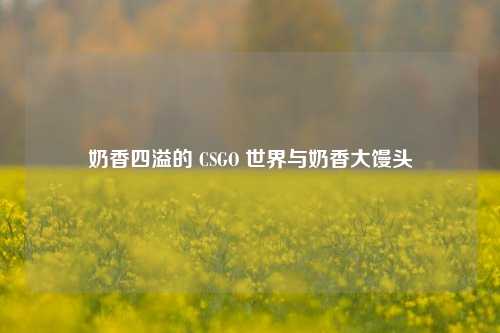 奶香四溢的 CSGO 世界与奶香大馒头