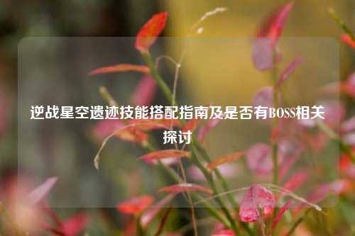 逆战星空遗迹技能搭配指南及是否有BOSS相关探讨