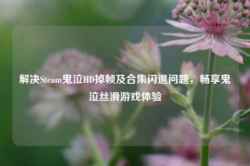 解决Steam鬼泣HD掉帧及合集闪退问题，畅享鬼泣丝滑游戏体验