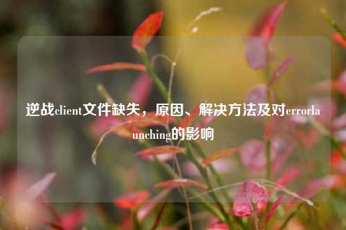 逆战client文件缺失，原因、解决方法及对errorlaunching的影响